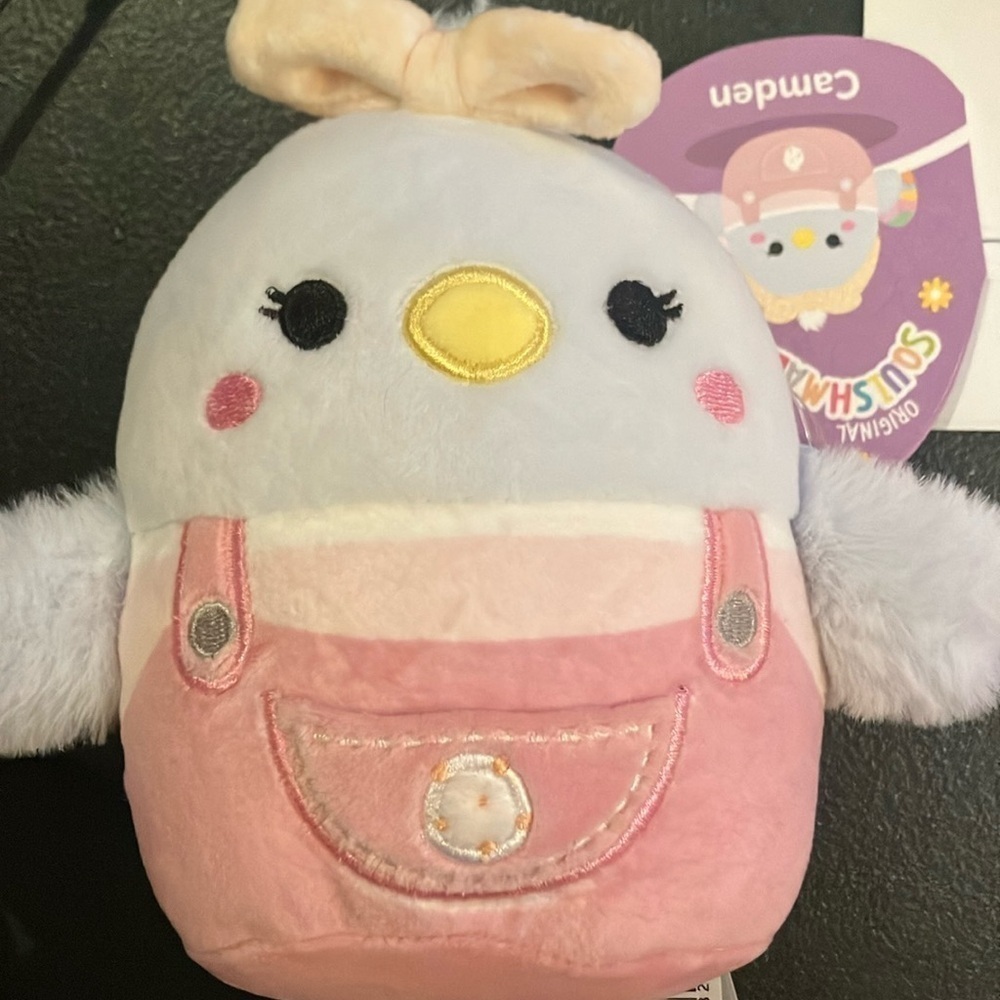 Camden 5” Chick in Pink Pocket Overalls Original Squishmallows Plush
